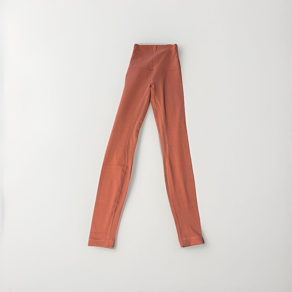 Lululemon Align 26 In Leggings Women Size 0 Coral High Rise Yoga Pants NWOT Nulu